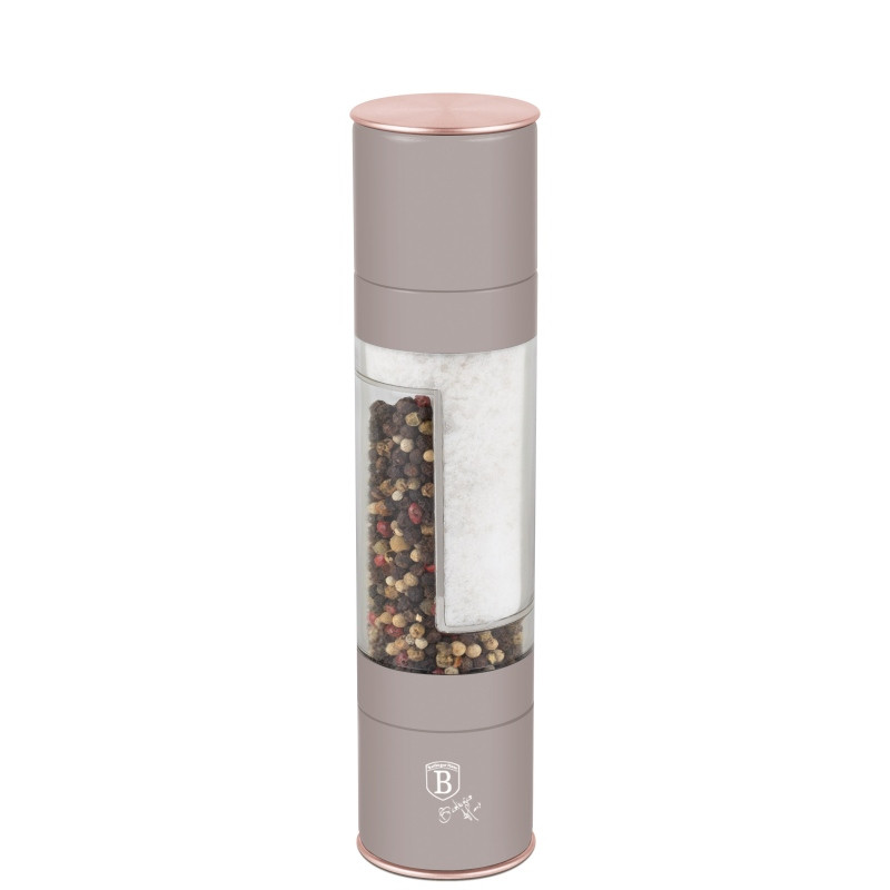 BERLINGERHAUS Mlýnek na pepř a sůl dvojitý Taupe Collection BH-8579