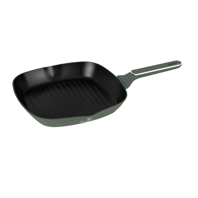 BERLINGERHAUS Pánev grilovací s titanovým povrchem 28 cm Matte Green BH-8161