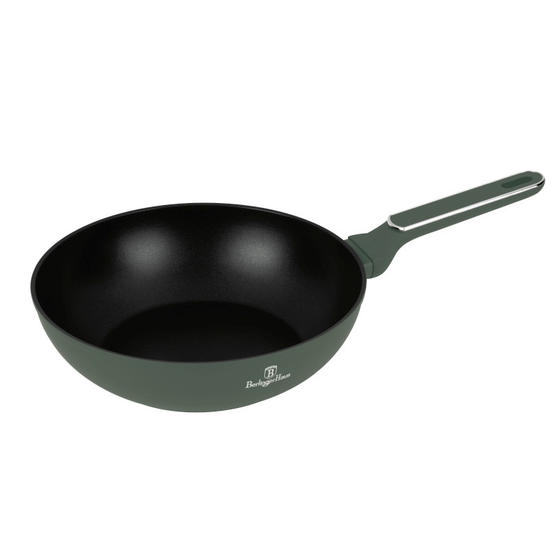 BERLINGERHAUS Pánev hluboká s titanovým povrchem 28 cm Matte Green collection BH-8158