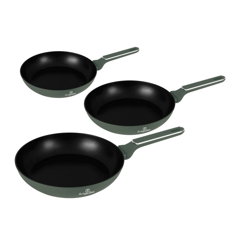 BERLINGERHAUS Sada pánví s titanovým povrchem Matte Green Collection BH-8206