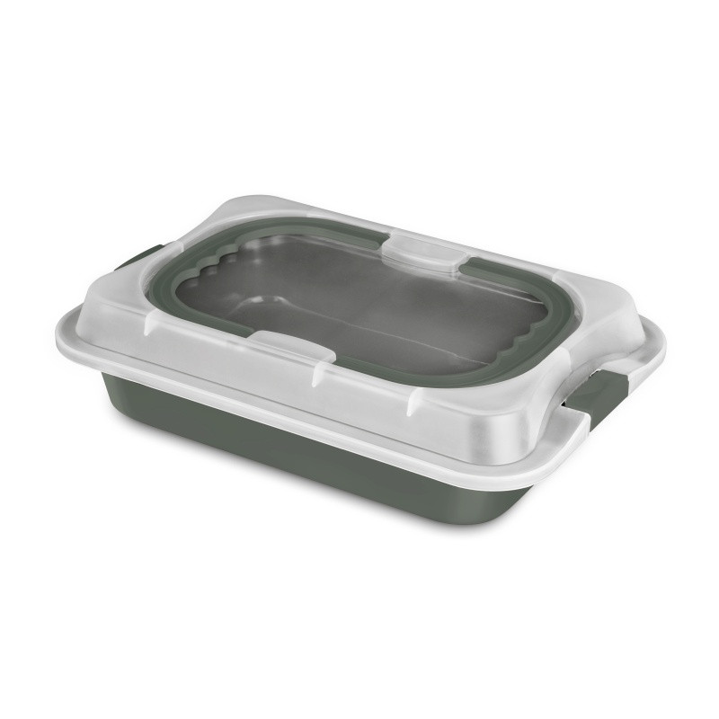 BERLINGERHAUS Plech na pečení s víkem přenosný Matte Green Collection BH-8637