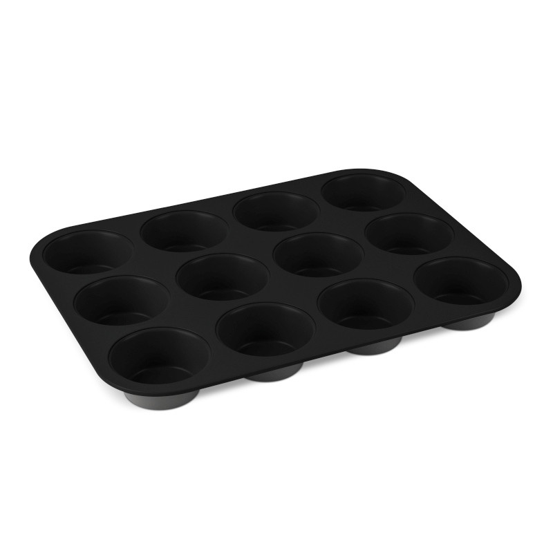 BERLINGERHAUS Forma na muffiny s nepřilnavým povrchem 12 ks Antracit Collection BH-8691