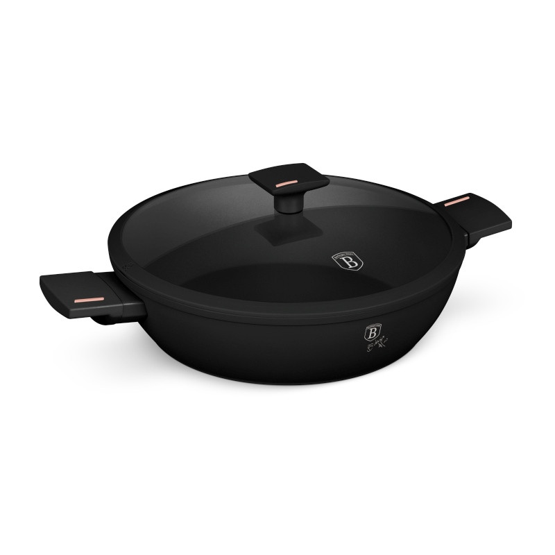 BERLINGERHAUS Pánev hluboká s titanovým povrchem a poklicí 30 cm Monaco Collection BH-8278