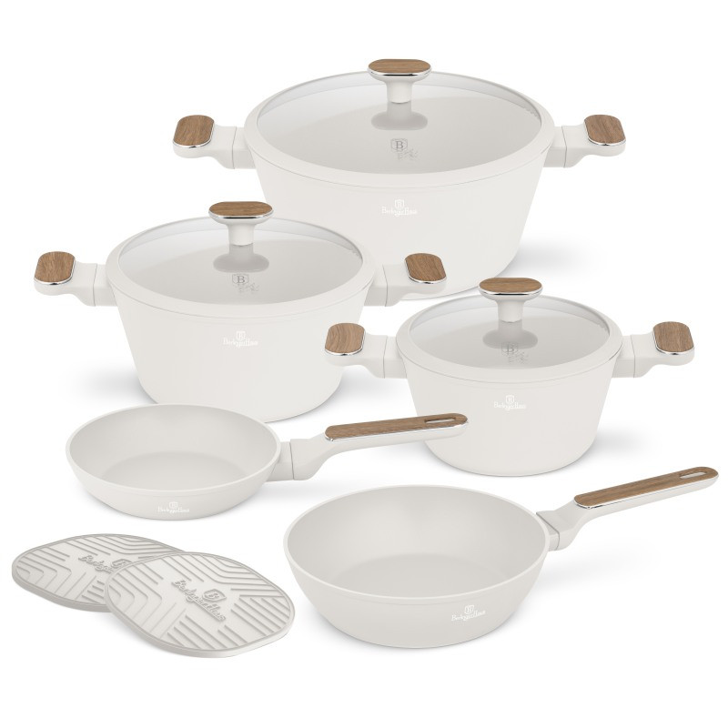 BERLINGERHAUS Sada nádobí s titanovým povrchem 10 ks Sahara Nordic Collection BH-8324