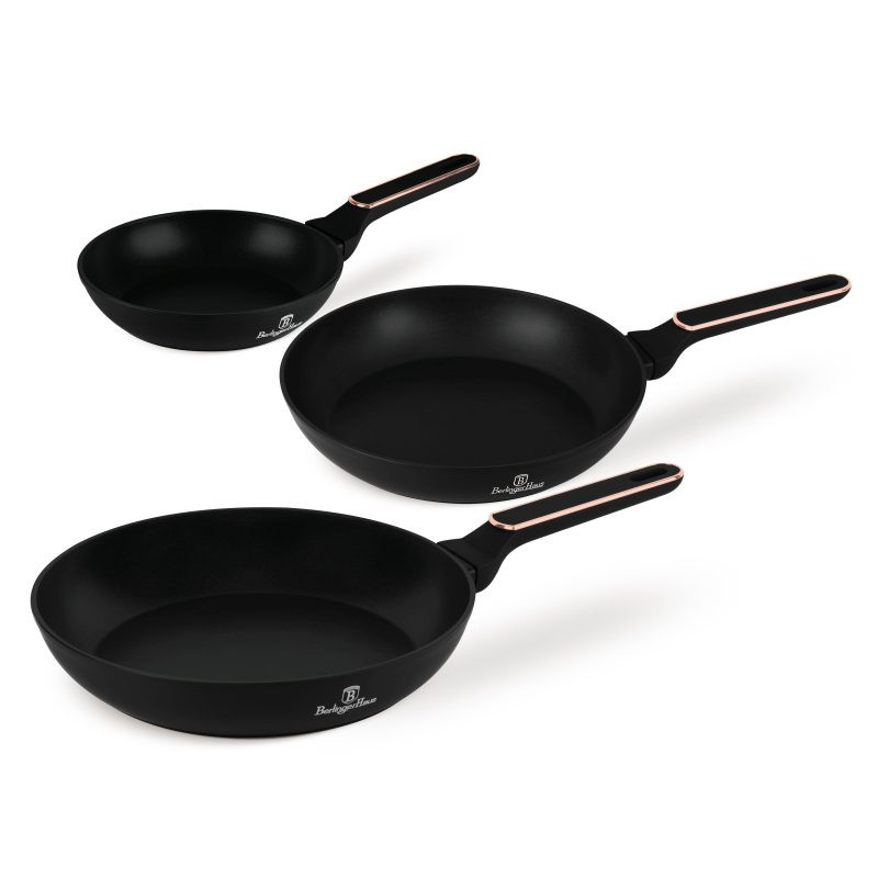 BERLINGERHAUS Sada pánví s titanovým povrchem 3 ks Black Rose Collection BH-8360