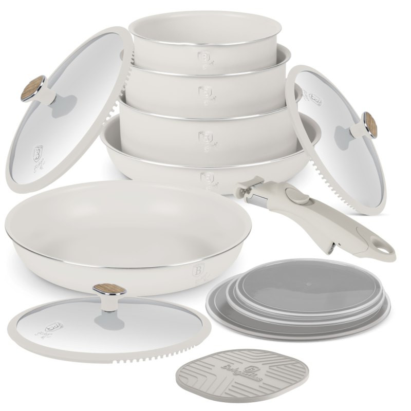 BERLINGERHAUS Sada nádobí s titanovým povrchem 13 ks Sahara Nordic Collection BH-8420