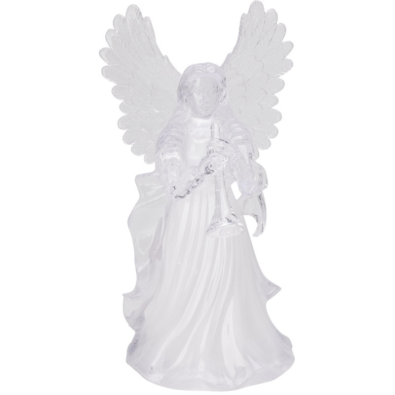 HOMESTYLING Vánoční dekorace anděl svíticí 30 cm barevný KO-AX5351050trub