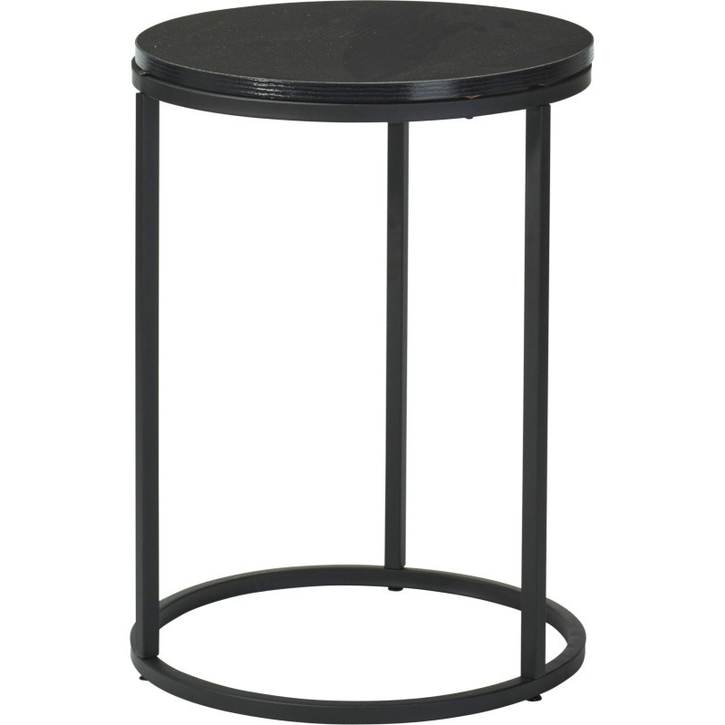 H & S COLLECTION Odkládací stolek sada 2 ks černá 40+50 cm KO-KR8200410