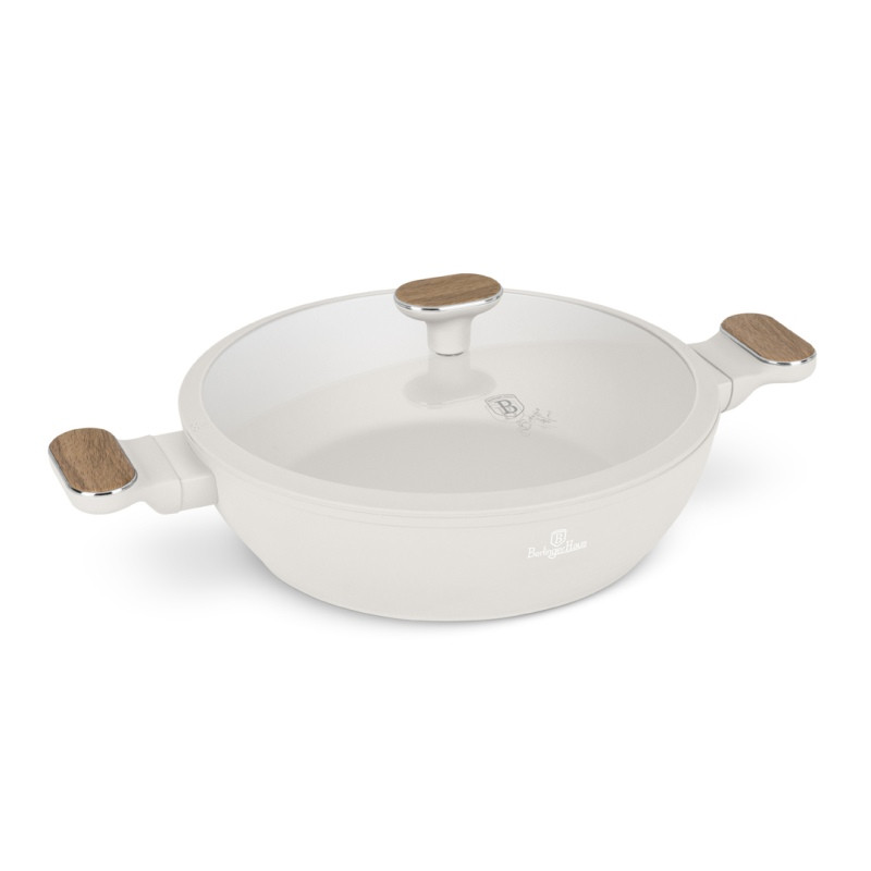 BERLINGERHAUS Pánev hluboká s titanovým povrchem a poklicí 28 cm Sahara Nordic Collection BH-8318