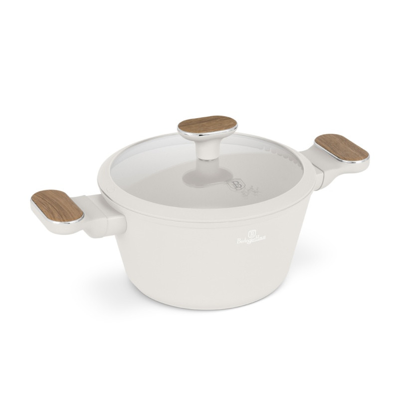 BERLINGERHAUS Kastrol s titanovým povrchem a poklicí 20 cm Sahara Nordic Collection BH-8319