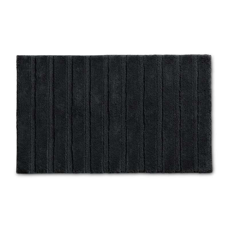 KELA Koupelnová předložka Megan 100% bavlna černá 100x60x1,6cm KL-24714