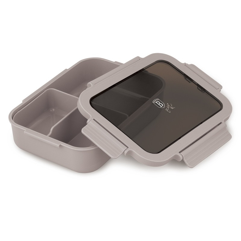 BERLINGERHAUS Přenosný box na svačinu dělený 1,3 l Taupe Collection BH-8904