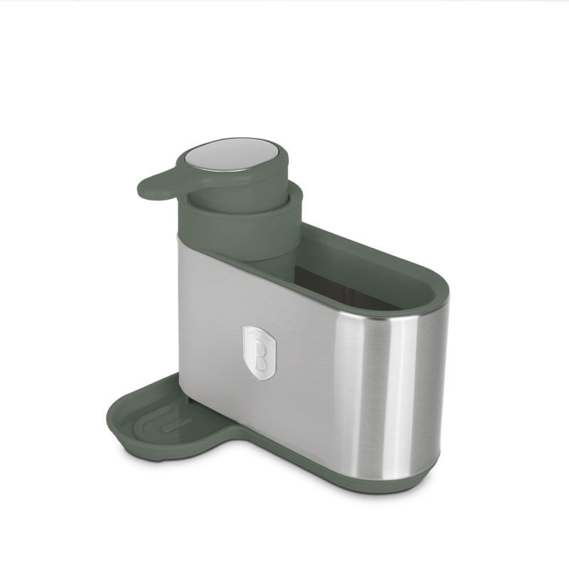 BERLINGERHAUS Dávkovač na jar s držákem 2 v 1 Matte Green Collection BH-8933