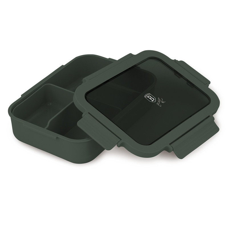 BERLINGERHAUS Přenosný box na svačinu dělený 1,3 l Matte Green Collection BH-8922
