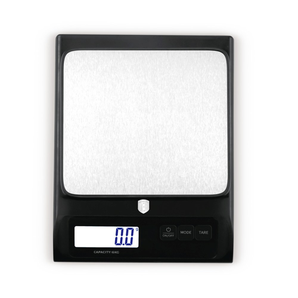 BERLINGERHAUS Kuchyňská váha digitální 6 kg Matte Black Collection BH-9914