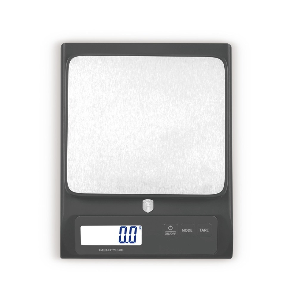 BERLINGERHAUS Kuchyňská váha digitální 6 kg Antracit collection BH-9920