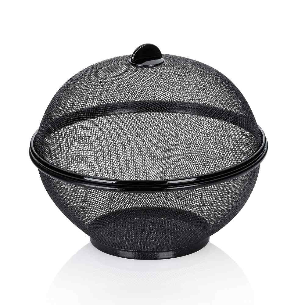 KELA Koš na ovoce Como kov 24,5 x 26,5 cm černá KL-11419