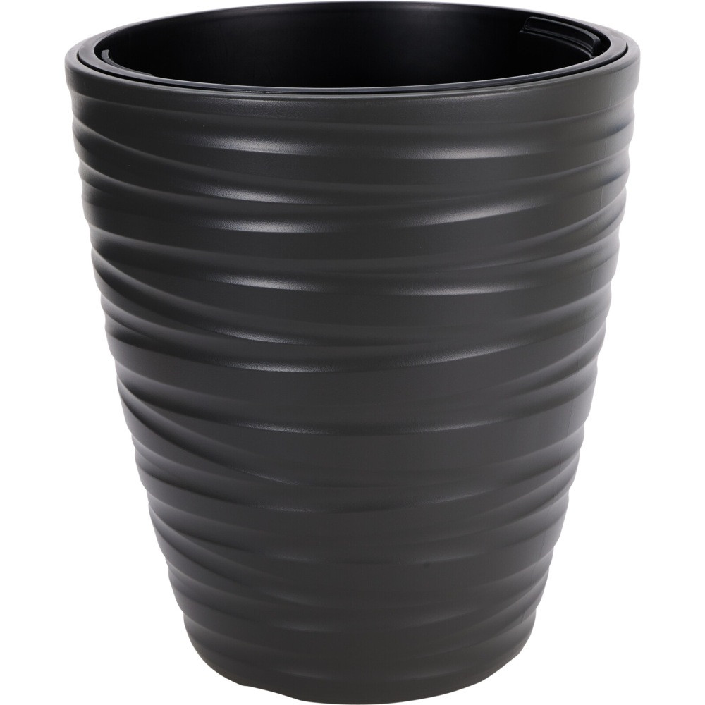 PROGARDEN Květináč plastový 37,5 x 41,9 cm tmavě šedá KO-Y89300860