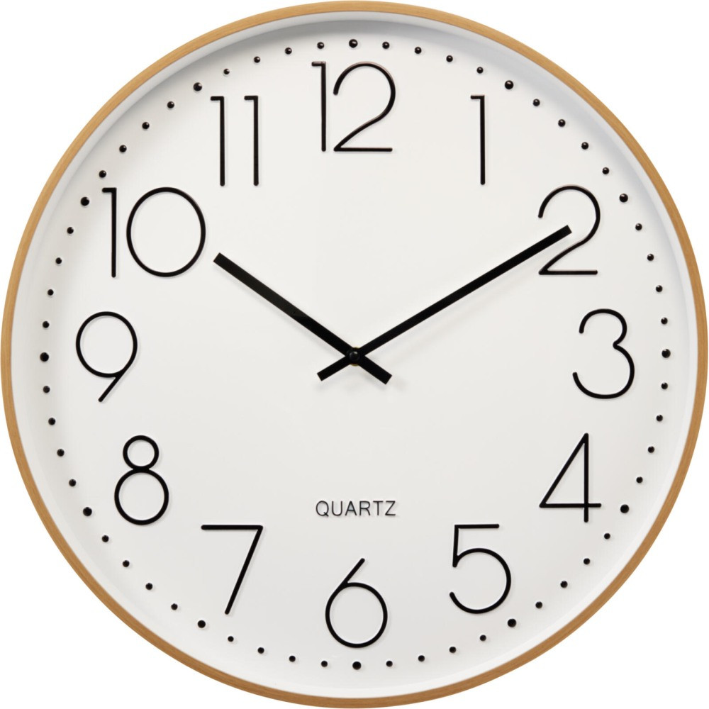 SEGNALE Nástěnné hodiny s přírodním rámem 50,5 cm KO-837250090
