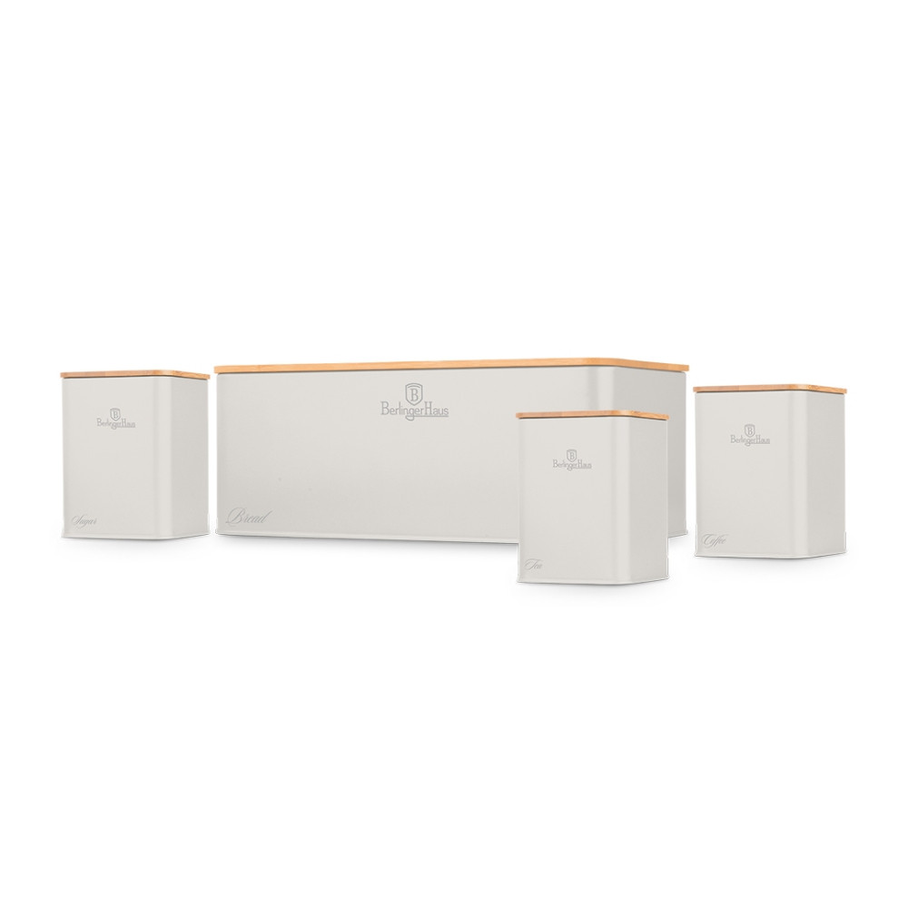 BERLINGERHAUS Chlebník a sada dóz na potraviny 4 ks Sahara Collection BH-8901