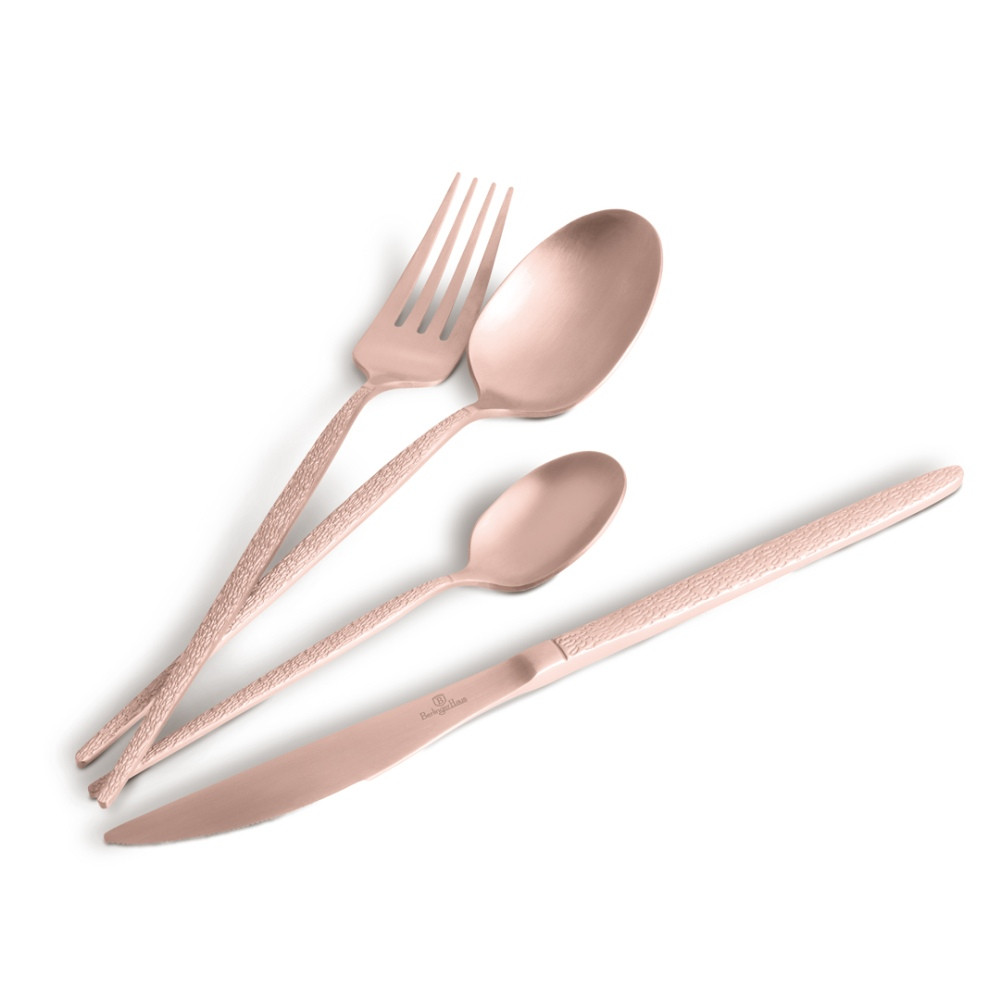 BERLINGERHAUS Sada příborů 24 ks satén Rosegold Metallic Line BH-2641