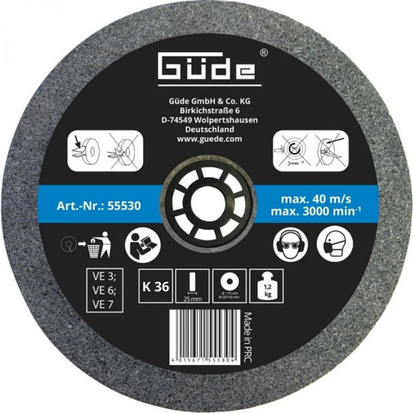 GÜDE 55530 Brusný kotouč 175 mm/K36