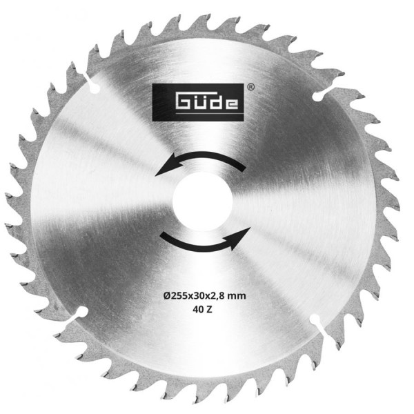 GÜDE 55264 Pilový kotouč 255 x 30 x 40z k radiální pile GRK 2534.1 BSL
