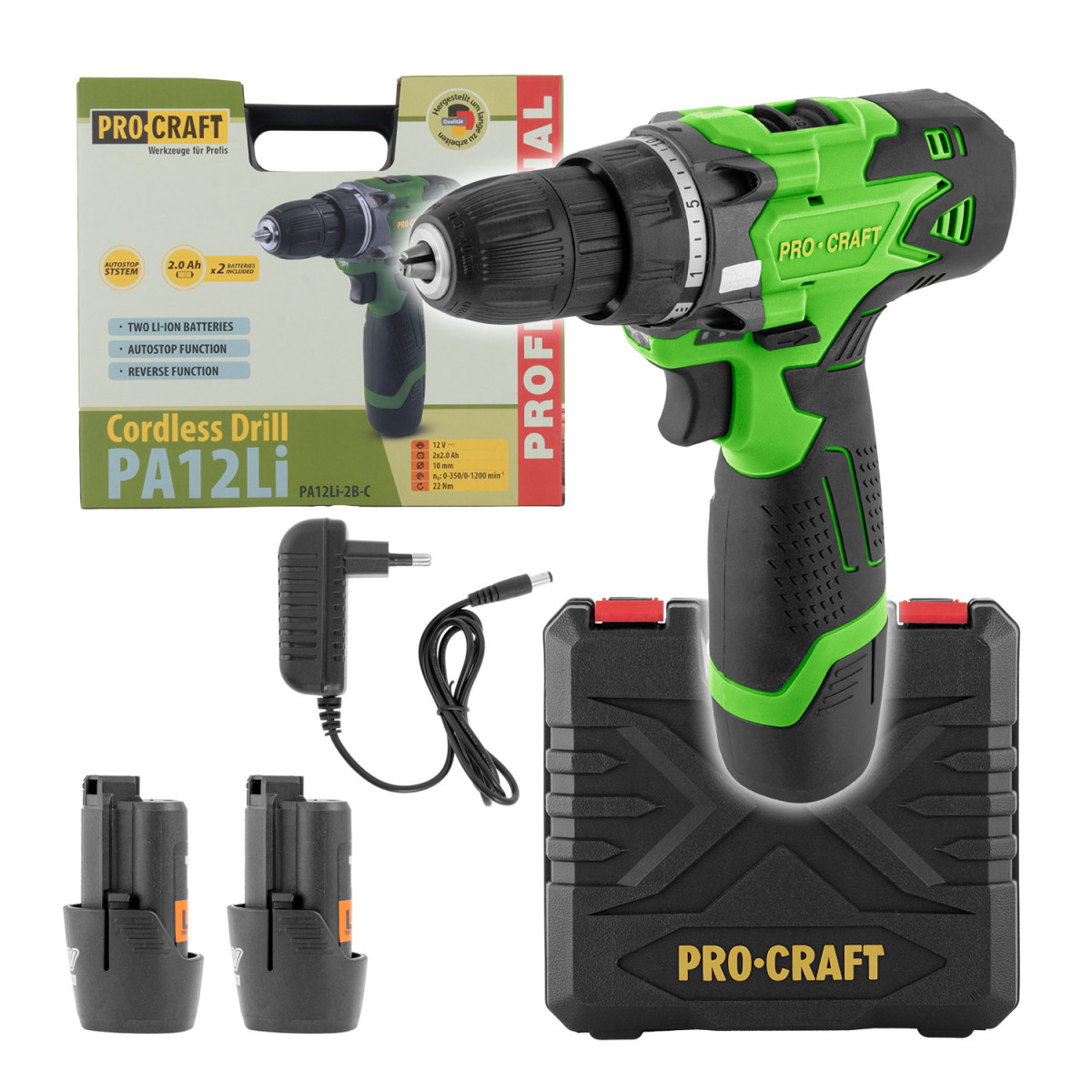 Procraft PA12Li aku vrtací šroubovák
