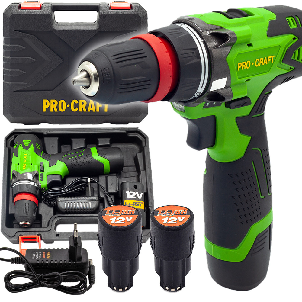 Procraft PA12DFR aku vrtací šroubovák
