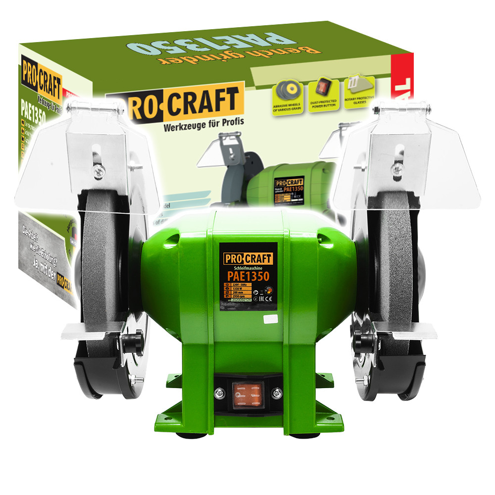 Procraft PAE1350 bruska stolní dvoukotoučová