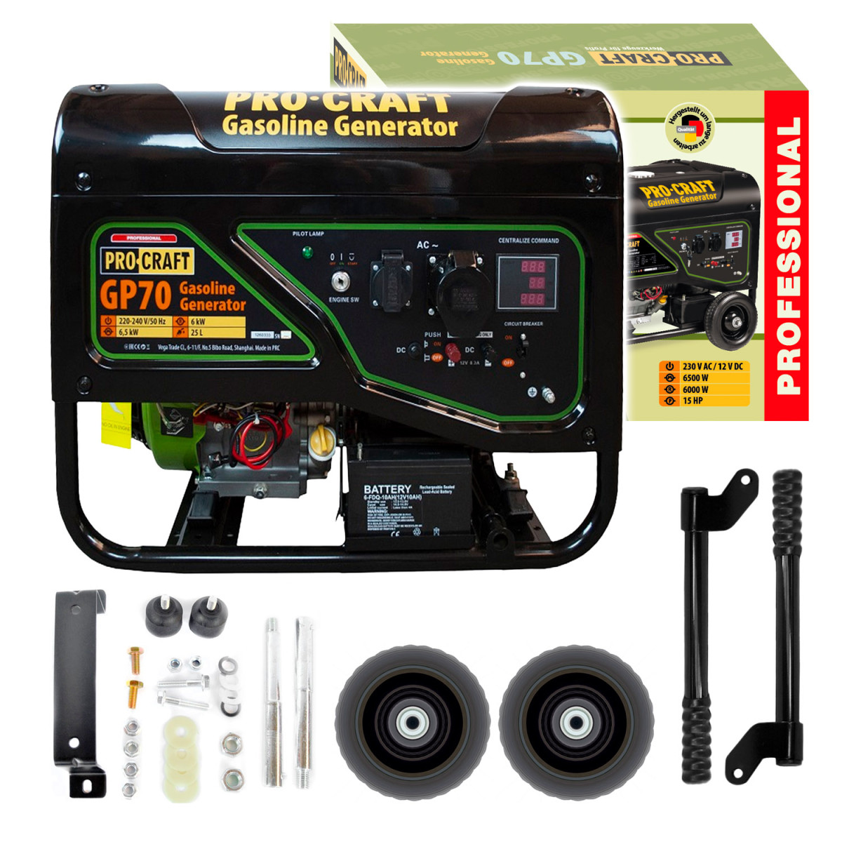 Procraft GP70 elektrocentrála benzínová mod.