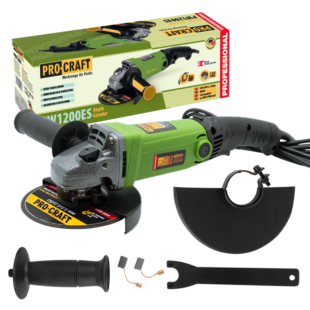 Procraft PW1200ES Úhlová bruska  , 125mm