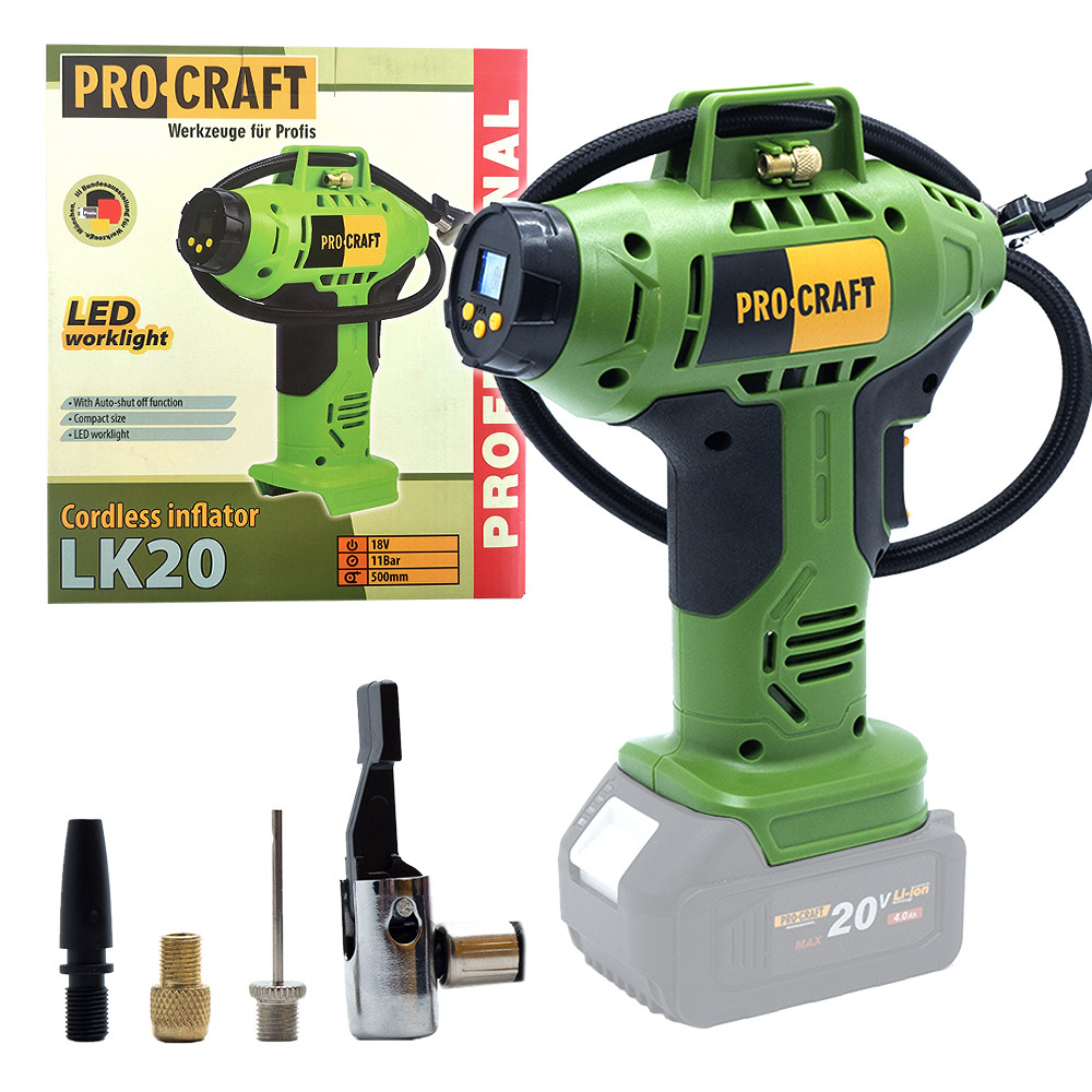 Procraft LK20 aku kompresor   (bez baterie a nabíječky)