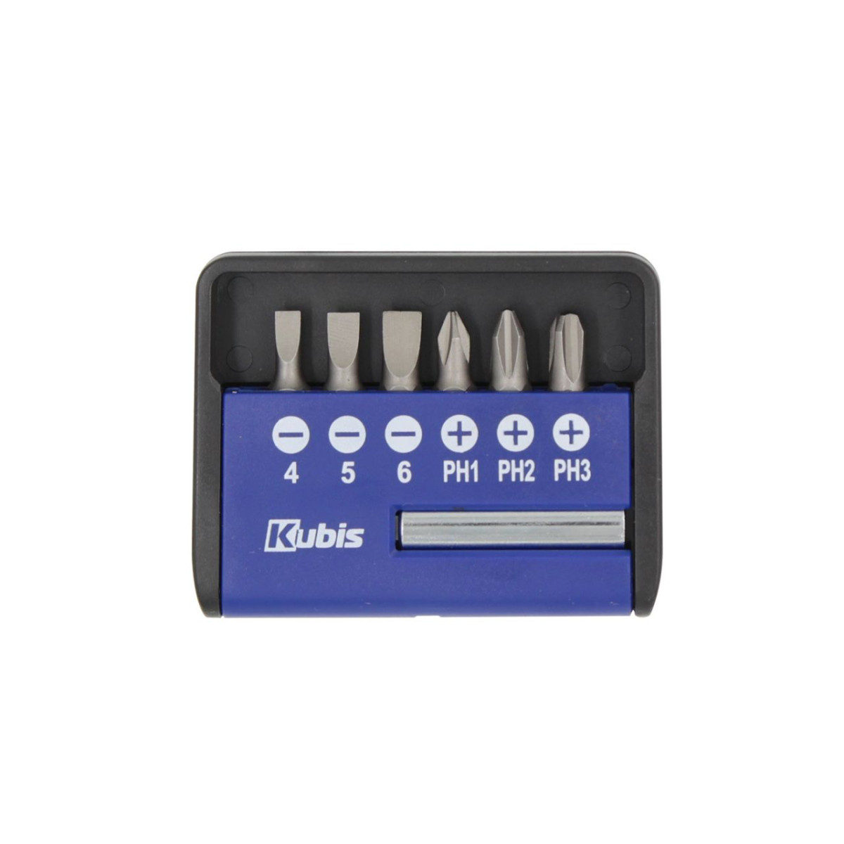 Procraft 02-08-0200 sada bitů 6 nástavců, SL4, 5, 6 мм, PH1, PH2, PH3, CrV6150, HRC 51-54