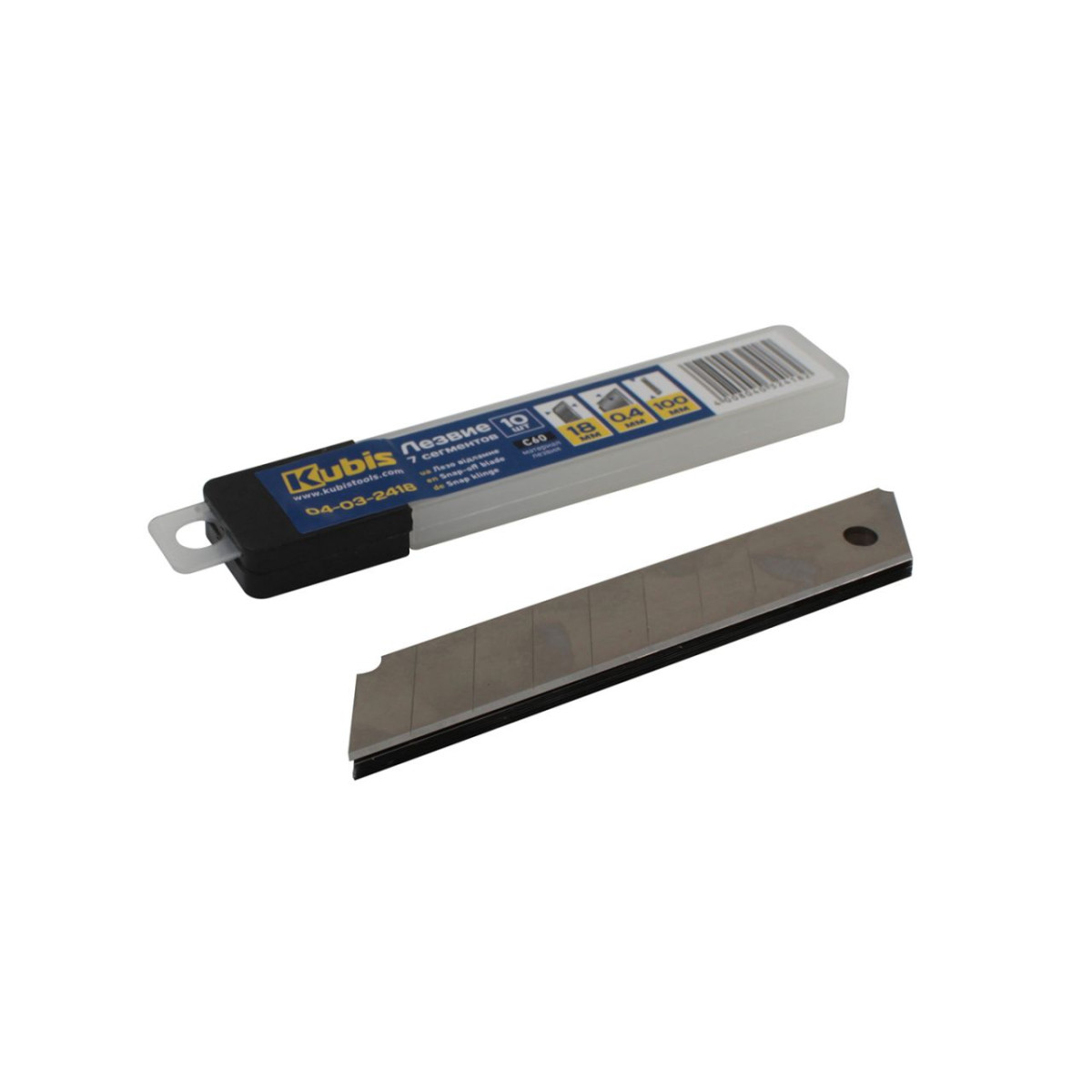 Procraft 04-03-2418 náhradní čepele pro výsuvný nůž 18*100*0.4 мм, C60, 7 segmentů, 10 ks