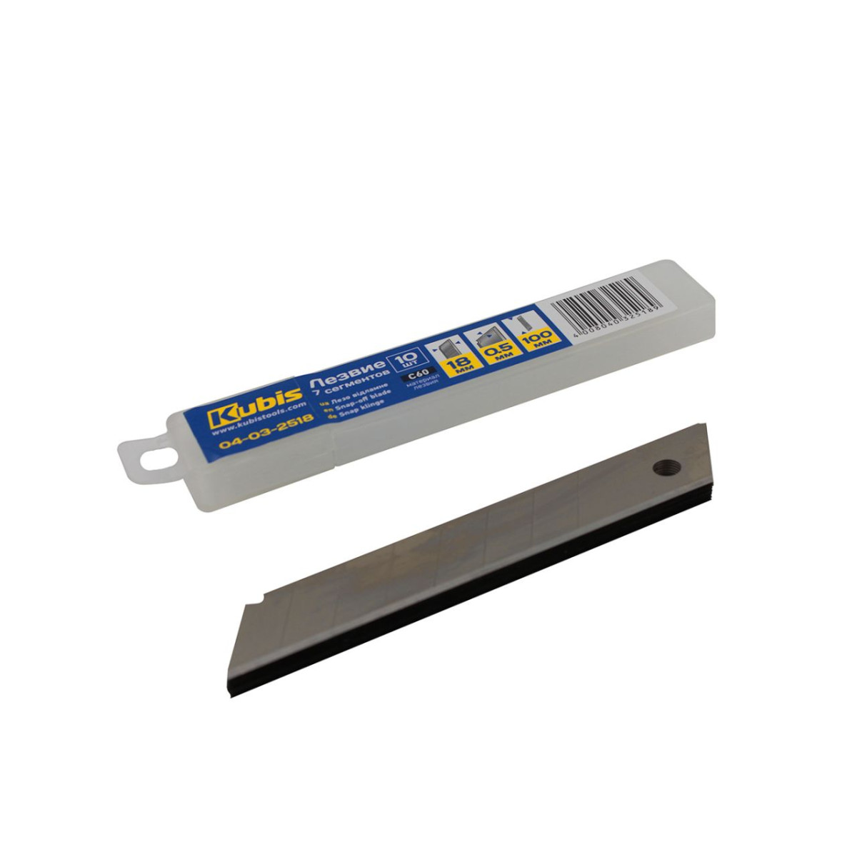 Procraft 04-03-2518 náhradní čepele pro výsuvný nůž 18*100*0.5 мм, C60, 7 segmentů, 10 ks