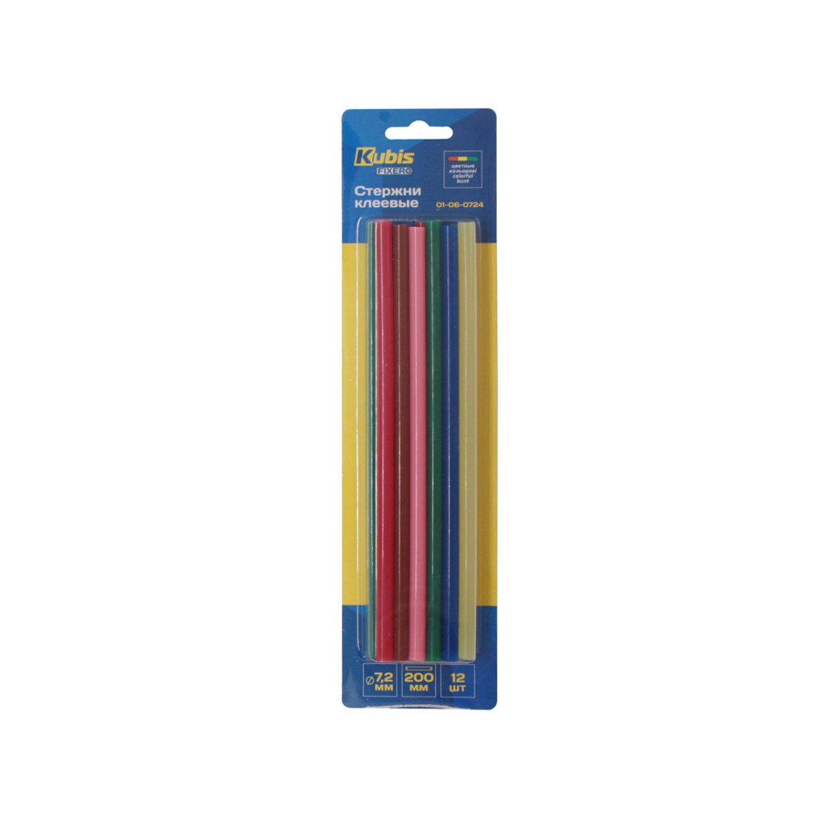 Procraft 01-06-0724 tyčinky tavné, mix barev 7.2*200 mm, 12 ks (po 2 ks)