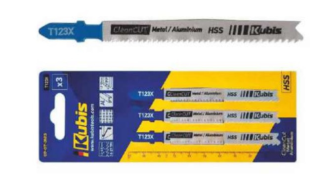 Procraft 07-07-3123 pilové listy 3 ks, řezání kovu, plastů o tloušťce 1.5-10 mm, rozteč zubů 1.2-2.5, T123X P