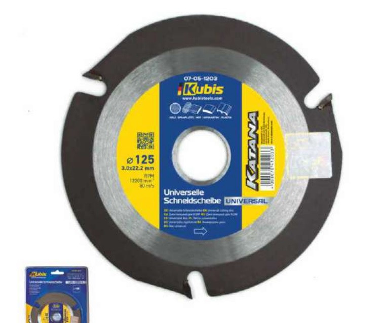 Procraft 07-05-1203 kotouč pilový  pro úhlové brusky UNIVERSAL 125*22.2 (20.0) mm, YG8C