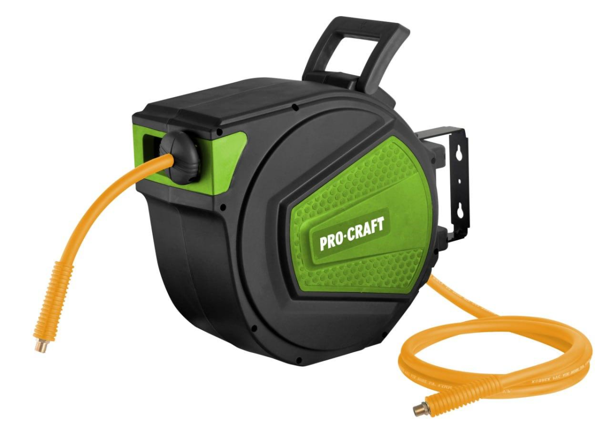 Procraft HK10 samonavíjecí buben s hadicí na stlačený vzduch