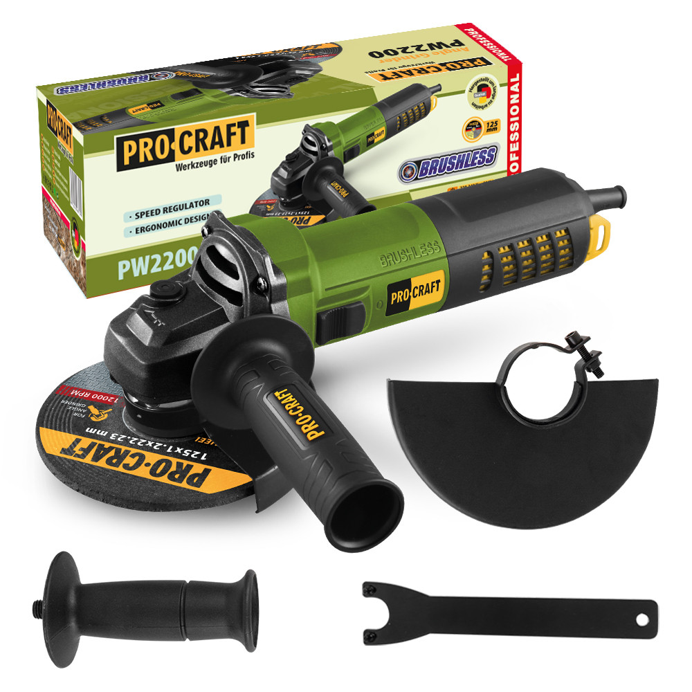 Procraft PW2200 bruska úhlová  , 125mm