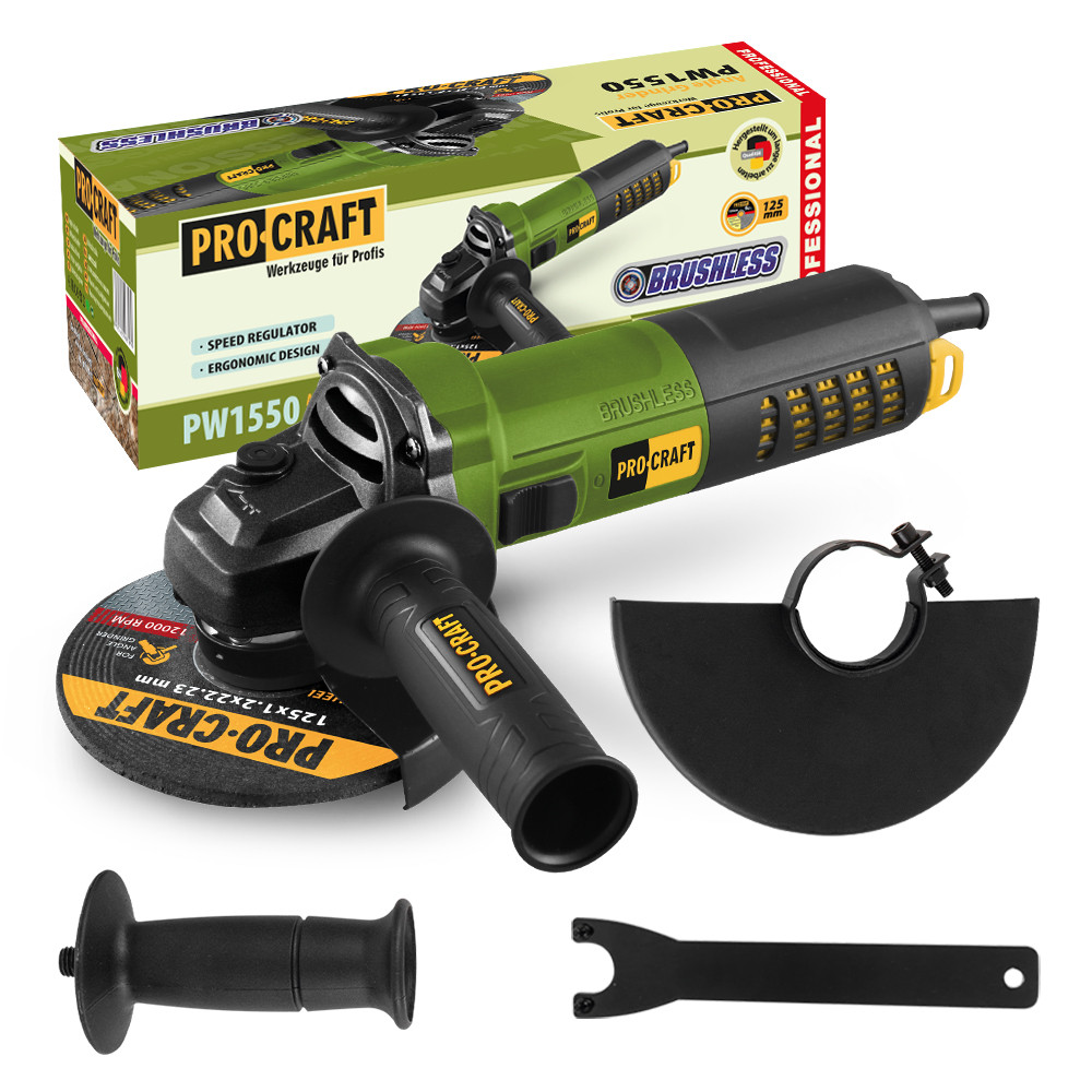 Procraft PW1550 bruska úhlová  , 125mm