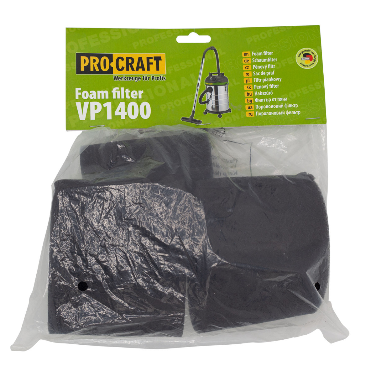 Procraft FPVP1400 pěnový filtr pro průmyslový vysavač  VP1400