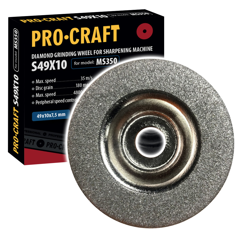 Procraft S49X10 brusný kotouč pro brousku na nože    /MS350