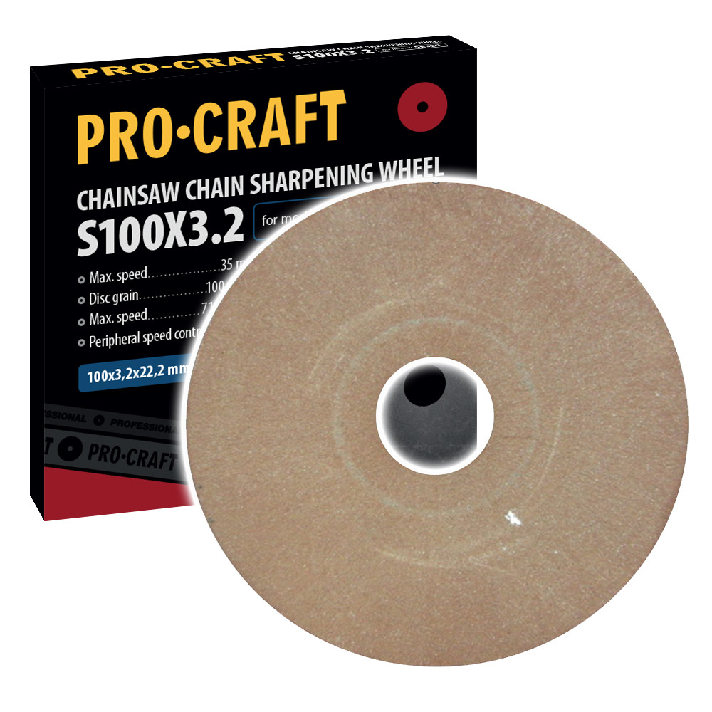 Procraft S100X3.2 brusný kotouč pro ostřičku řetězových pil   /SK950