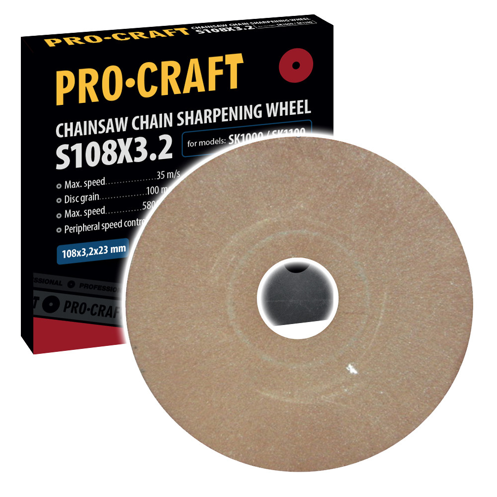 Procraft S108X3.2 brusný kotouč pro ostřičku řetězových pil   /SK1000, SK1100