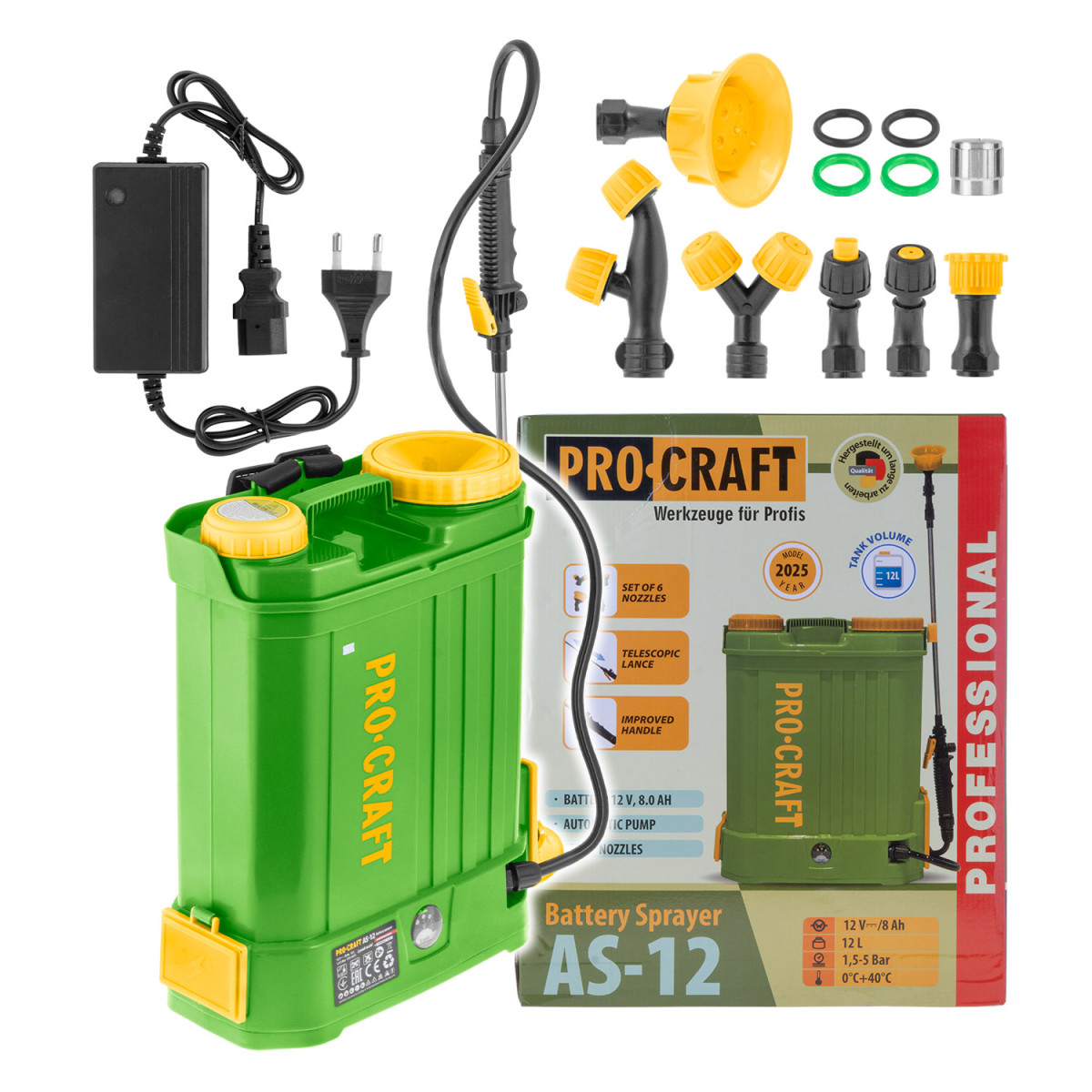Procraft AS-12 aku postřikovač