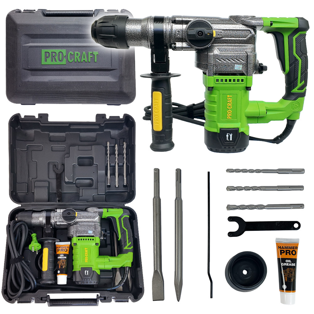 Procraft BH1300 kombinované vrtací a sekací kladivo  , SDS Plus