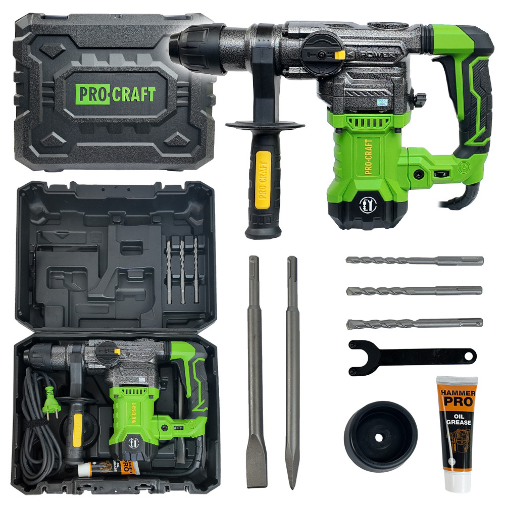Procraft BH1800 kombinované vrtací a sekací kladivo