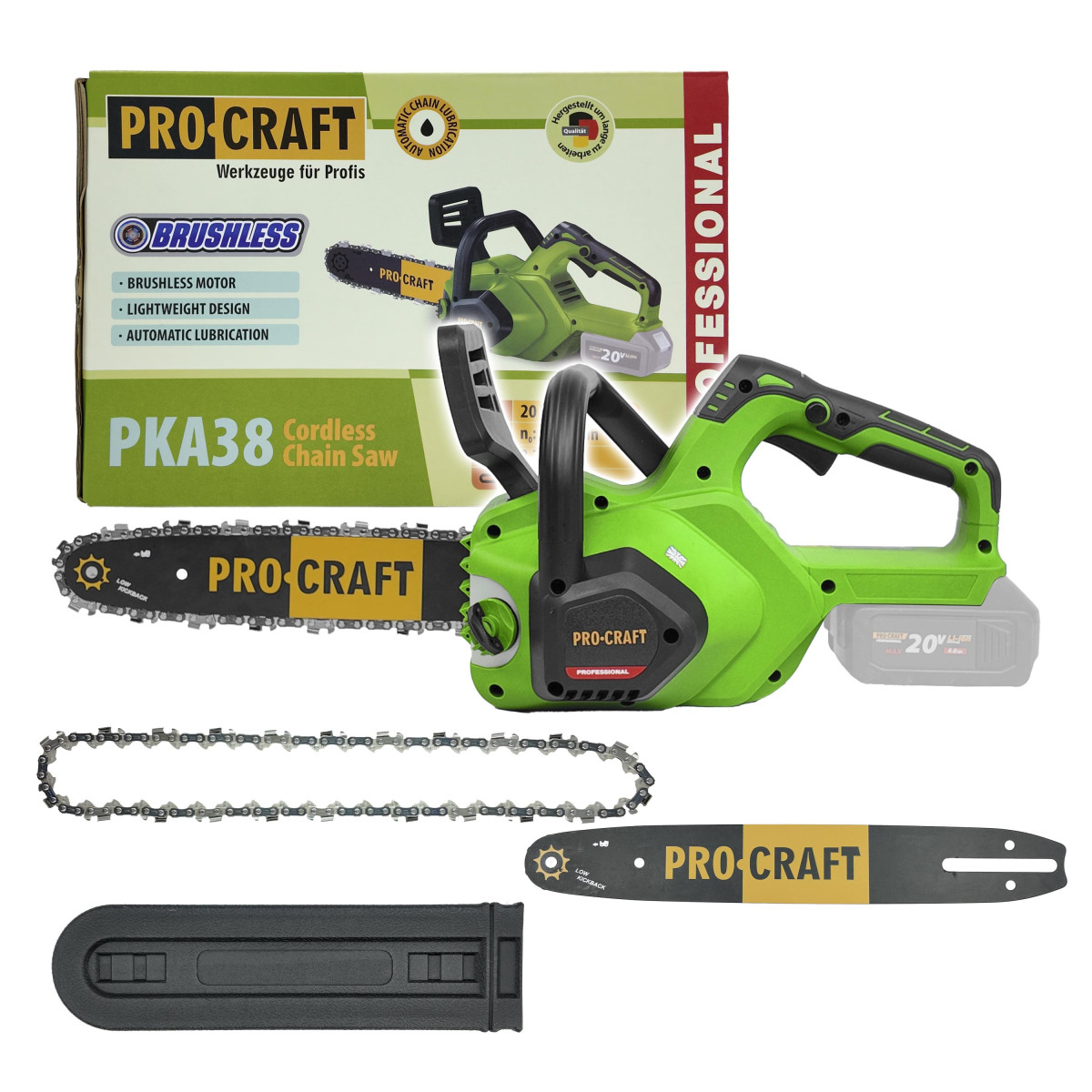 Procraft PKA38 aku ruční pilka   (bez baterie a nabíječky)